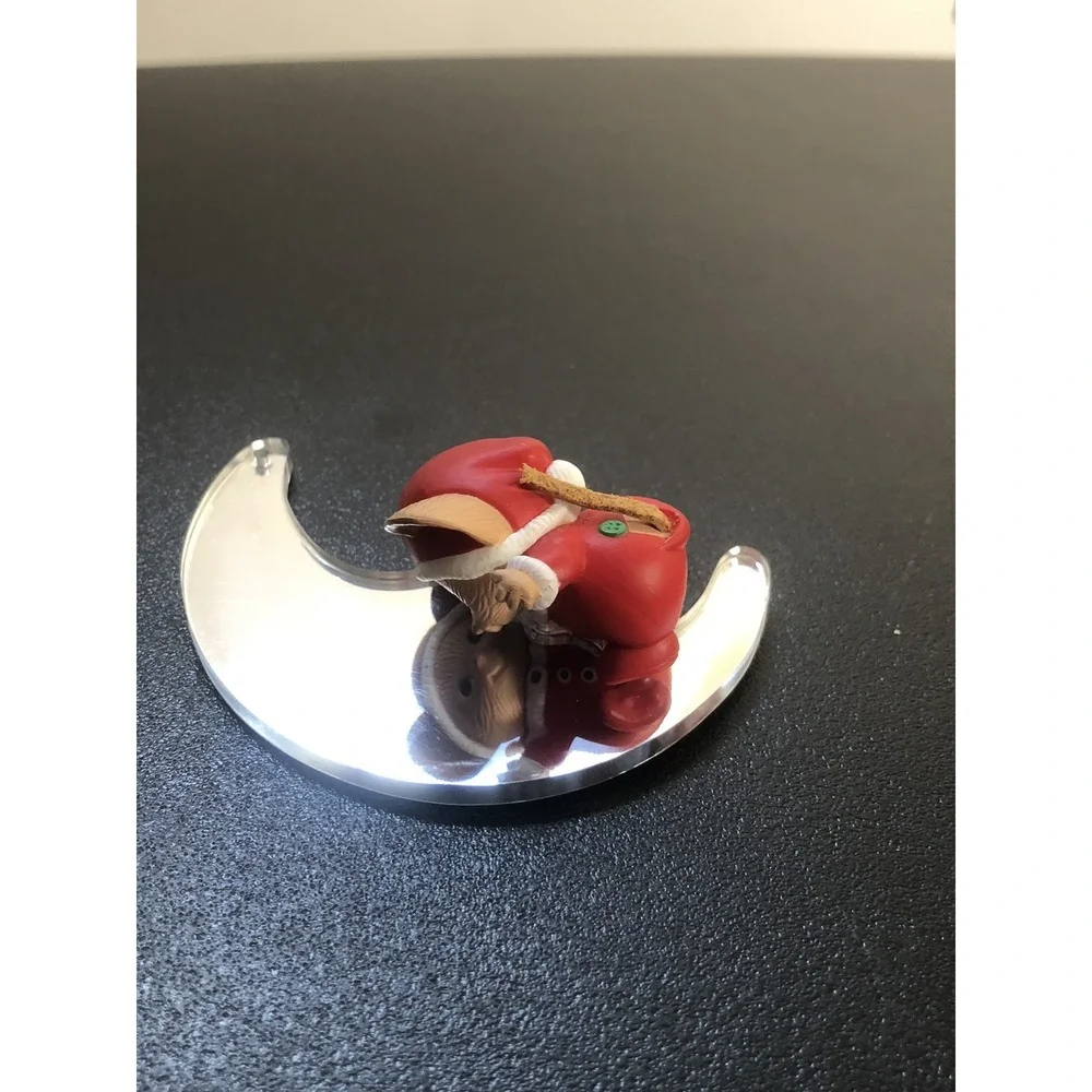 1986 Hallmark Keepsake Ornament Mouse in the Moon Handcrafted‎ w/ Box Vintage